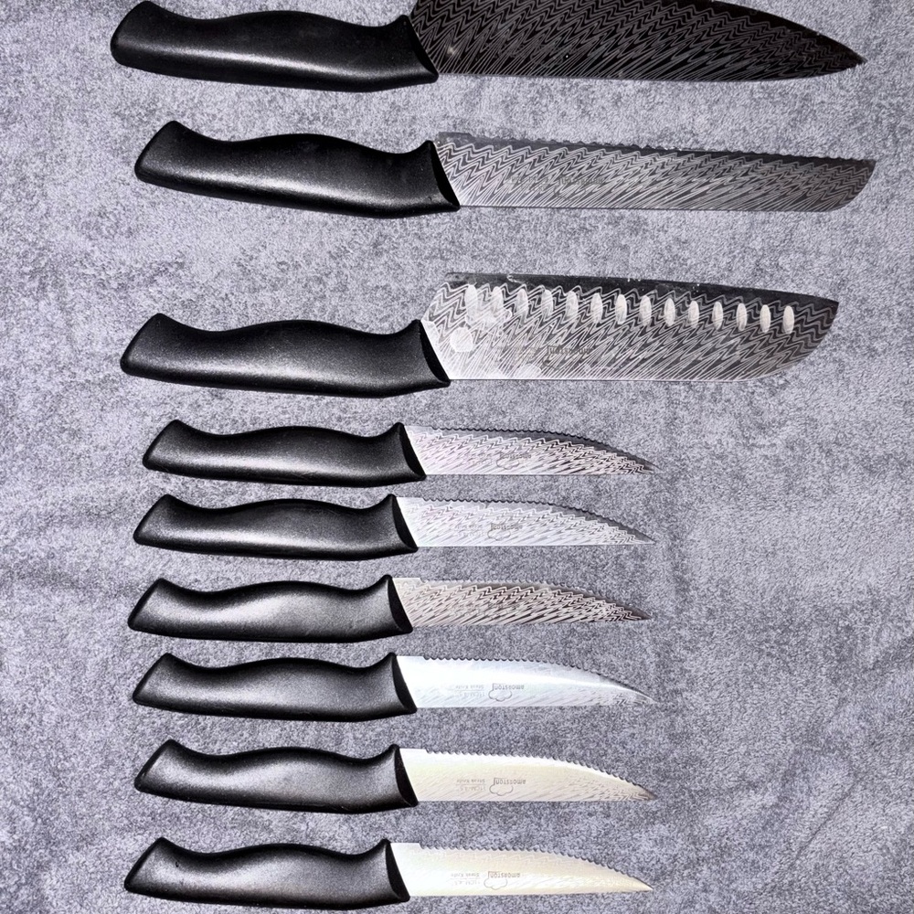 Premium Black Knife Set